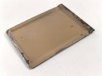 Abblendeinschub seitlich zur Einheitslaterne Stahl Wehrmacht. Ungereinigt. Originallack
