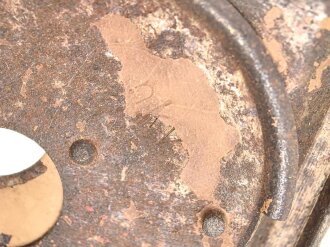 Abblendeinschub Vorderseite zur Einheitslaterne Stahl Wehrmacht. Ungereinigt. Originallack