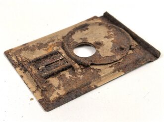 Abblendeinschub Vorderseite zur Einheitslaterne Stahl Wehrmacht. Ungereinigt. Originallack