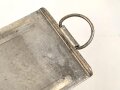 Abblendeinschub seitlich zur Einheitslaterne aus Preßmasse der  Wehrmacht. Ungereinigt, Aluminium