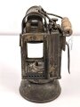Einheitslaterne der Reichswehr aus Messing. Datiert 1936.  Unvollständig, nicht gereinigt.