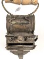 Einheitslaterne der Reichswehr aus Messing. Datiert 1936.  Unvollständig, nicht gereinigt.