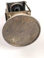 Einheitslaterne der Reichswehr aus Messing. Datiert 1936.  Unvollständig, nicht gereinigt.