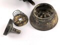 Einheitslaterne der Reichswehr aus Messing. Datiert 1936.  Unvollständig, nicht gereinigt.