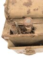 Einheitslaterne Stahl Wehrmacht. Originallack, ungereinigtes Stück, Funktion nicht geprüft