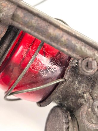 Laterne "Feuerhand 75 Atom" Originallack, ungereinigt, Funktion nicht geprüft