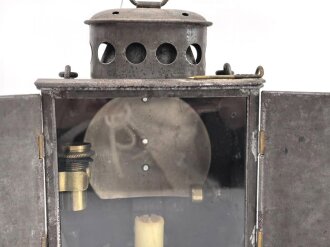 1.Weltkrieg,  Blendlaterne 07/12  aus Eisenblech. Gereinigtes Stück