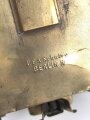 Kaiserreich und 1.Weltkrieg,  Blendlaterne 07 aus Messing. Gereinigt, die Frontscheibe neuzeitlich ergänzt, sicherlich eine Arbeit von Peter Dahm. Die Beschriftung leicht zu entfernen