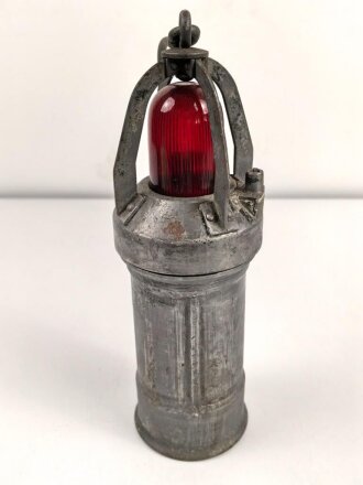 Luftwaffe Hinderniskennzeichnung , Panzerhandlampe Fl 56211. Ungereinigtes Stück, KEIN VERSAND NACH ÜBERSEE