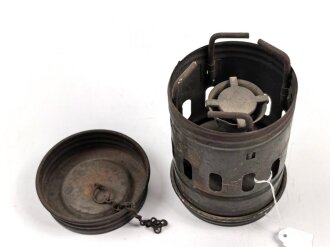 Benzinkocher Wiktorin H42 des Lampenherstellers Wiktorin aus Österreich, ungereinigt, gebraucht, Originallack, Funktion nicht geprüft