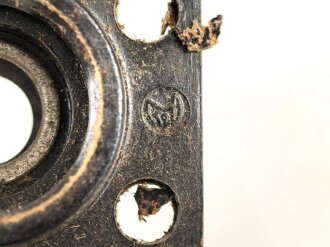 Lichthalter Trageplatte zur Einheitslaterne Preßstoff  Wehrmacht. Ungereinigtes Stück