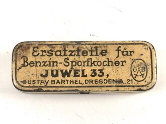 Ersatzteilkästchen zum Benzinkocher " Juwel...