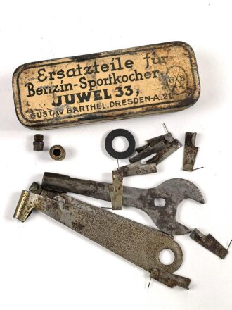 Ersatzteilkästchen zum Benzinkocher " Juwel...