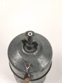 Karbidlampe UG 2150 ( Einheitslampe) der Wehrmacht. Originallack, Reichsbetriebsnummer am Boden