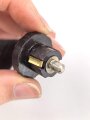 Taschenlampe aus rotbrauner Preßmasse " Zeiler Turnlight" , Funktion nicht geprüft
