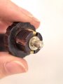 Taschenlampe aus rotbrauner Preßmasse " Zeiler Turnlight" , Funktion nicht geprüft