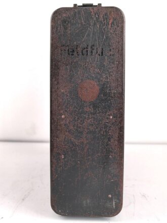 Feldfunkgerät Feldfu.b1, datiert 1943. Gehäuse gut restauriert, Funktion nicht geprüft