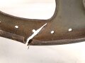 Rückentrage für schweres Feldkabel der Wehrmacht, norwegisch überlackiertes Stück,  die Kabelrommel datiert 1938