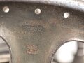 Rückentrage für schweres Feldkabel der Wehrmacht, norwegisch überlackiertes Stück,  die Kabelrommel datiert 1938
