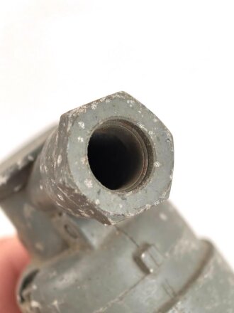 Neun poliger Stecker für 15 Watt SenderEmpfänger der Wehrmacht. Leichtmetall, Originallack