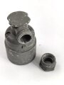 Neun poliger Stecker für 15 Watt SenderEmpfänger der Wehrmacht. Leichtmetall, Originallack