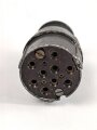Neun poliger Stecker für 15 Watt SenderEmpfänger der Wehrmacht. Zink, Originallack