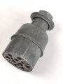 Neun poliger Stecker für 15 Watt SenderEmpfänger der Wehrmacht. Zink