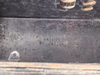 Gehäuse zum Feldfernsprecher der Wehrmacht. Guter Gesamtzustand