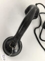Handapparat zum Feldfernsprecher 33 der Wehrmacht, datiert 1941. Ein Muschelgewinde defekt, hält aber
