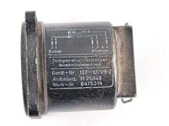 Luftwaffe,  Temperatur Anzeiger Fl 20349 , Wasserschaden, Funktion nicht geprüft