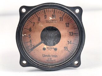 Luftwaffe, elektrischer Drehzahlmesser EW8, Deuta Werke,...