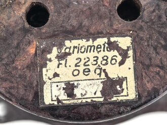 Luftwaffe,  Variometer Fl 22386. Restaurierter Bodenfund