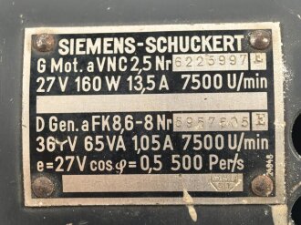 Luftwaffe, Siemens Schuckert G.Mot 7500 U/min....