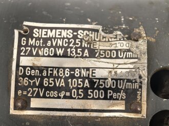 Luftwaffe, Siemens Schuckert G.Mot 7500 U/min....