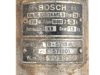 Luftwaffe, Elektromotor Bosch, Gerät Nummer 19-5718...
