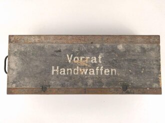 "Vorrat Handwaffen" Transportkasten Wehrmacht,...