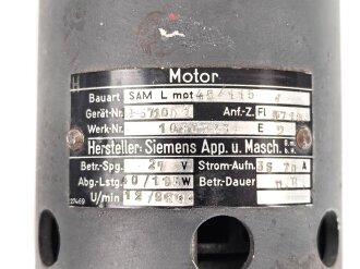 Luftwaffe, Elektromotor , Bauart SAM L mot, E 571004....