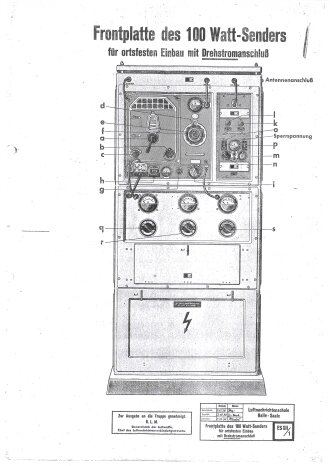 100 Watt Sender für ortsfesten Einbau mit Drehstromanschluß. Originallack, Funktion nicht geprüft. Die Gehäuseschrauben fehlen. VERSAND NUR PER SPEDITION