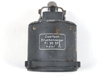 Luftwaffe Zweifach Druckanzeiger Fl 20575, Funktion nicht...