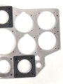 Luftwaffe, "Gerätebrett" aus Aluminium zum Selbstbestücken. Neuzeitliche Fertigung, Maße 30 x 47cm