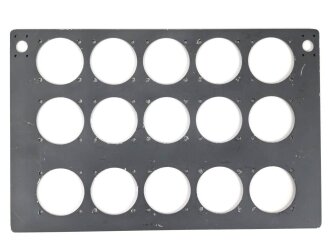 Luftwaffe, "Gerätebrett" aus lackiertem Aluminium zum Selbstbestücken. Neuzeitliche Fertigung, Maße 24,5 x 38cm