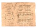 "Bedienungsvorschrift für Karbidlampe UG 2150 ( Einheitslampe)  Maße10,5 x 15cm