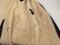 Luftwaffe, schwerer, gefütterter  Wintermantel für Mannschaften. Kammerstück in gutem Zustand. Interessante Variante mit aufgesetztem Leder