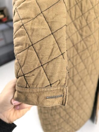 Gestepptes Innenfutter für einen Mantel der Wehrmacht. Getragenes Stück in gutem Zustand