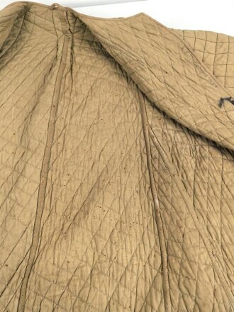 Gestepptes Innenfutter für einen Mantel der Wehrmacht. Getragenes Stück in gutem Zustand