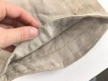Heer, Drillichhose rohweiss, stark getragenes und repariertes Kammerstück von 1937