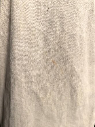 Heer, Drillichjacke rohweiss, stark getragenes Kammerstück
