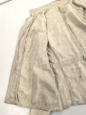 Heer, Drillichjacke rohweiss, stark getragenes Kammerstück