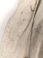 Heer, Drillichjacke rohweiss, stark getragenes Kammerstück