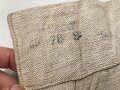 Heer, Drillichhose rohweiss, stark getragenes Stück, der Kammerstempel verwaschen